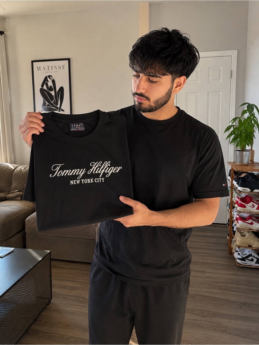 Tommy Hilfiger black T-Shirt with Script Logo